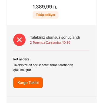 Aldığım Terlik Kalitesiz Çıktı, Paramı İade İstiyorum