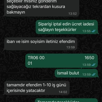 Sipariş İptali Sonrası Ücret İadesi Yapılmıyor