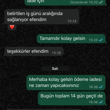 Sipariş İptali Sonrası Ücret İadesi Yapılmıyor