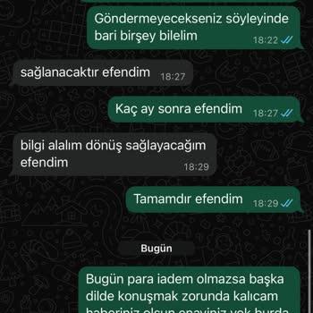 Sipariş İptali Sonrası Ücret İadesi Yapılmıyor