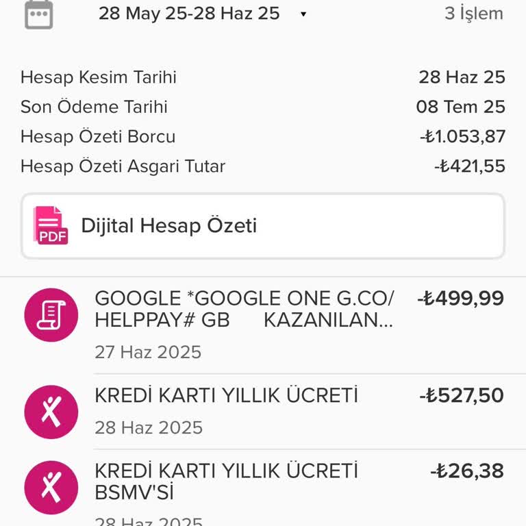 İş Bankası Maximum Kartta İzinsiz Aidat Ve Şüpheli İşlem Mağduriyeti