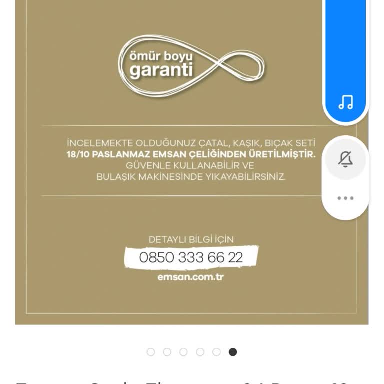 Emsan Mutfak Ömür Boyu Garantili Çatal Bıçak Takımında Paslanma Ve Garanti Mağduriyeti