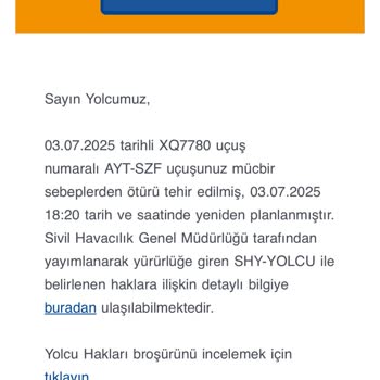 Sunexpress Samsun-Antalya Uçuşlarında Sürekli Erteleme Ve Zaman Kaybı