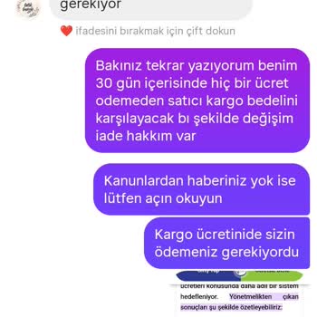 Değişim İçin Kargo Ücreti Alındı, Mesajlarım Görmezden Gelindi