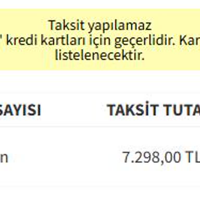 Taksit Seçeneği Hatası Ve Ek Garanti Eklenememesi Sorunu