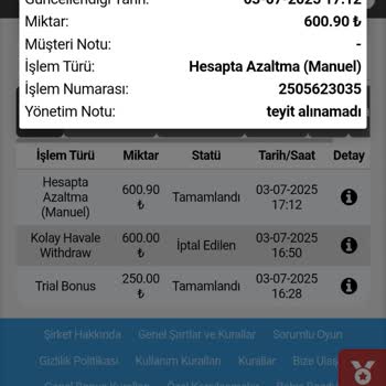 Arama Teyidi Yapılmadan Bakiyemin Silinmesi Mağduriyet Yarattı