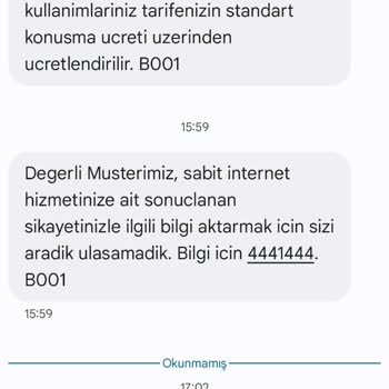 Arıza Kaydım Yanıtsız Kaldı, Sorunum Çözülmedi