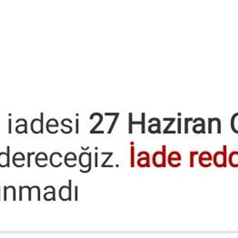 Trendyol Hijyen Bahanesiyle Kamera İadesini Reddetti