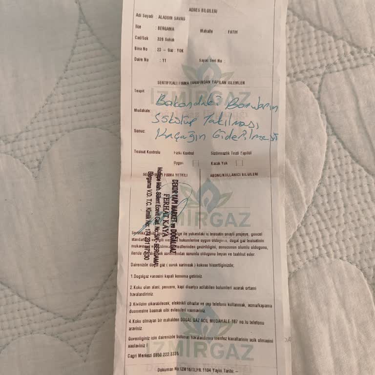 Doğal Gaz Tesisatı Sonrası Garanti Ve Müşteri Hizmetlerinde Büyük Hayal Kırıklığı