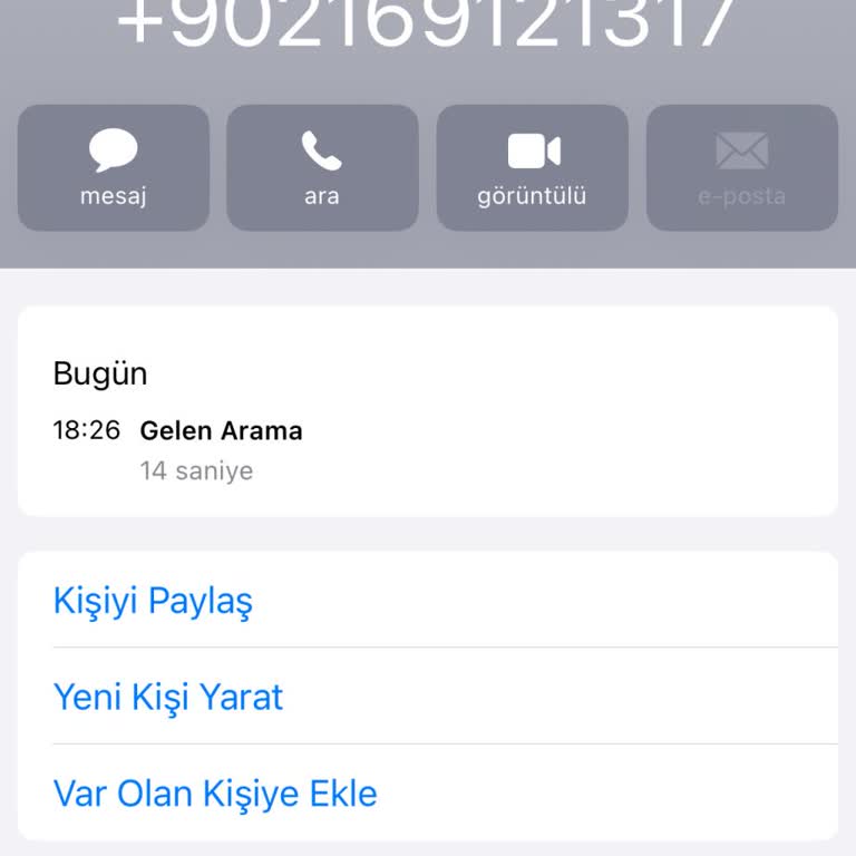 Bilinmeyen Numara Tarafından Aranıp Telefonun Yüzüme Kapatılması