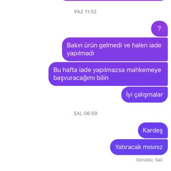 Ücret İadesi Yapılmıyor, Müşteri Hizmeti Yetersiz