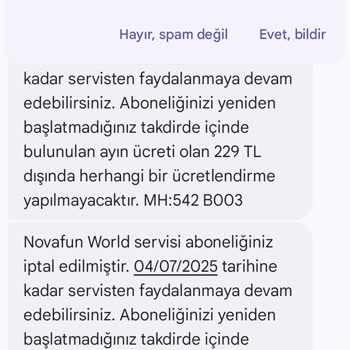 İzinsiz Novafun World Aboneliği Ve Haksız Fatura Yansıtması