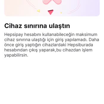 Cihaz Sınırı Hatası Ve Yetersiz Destek