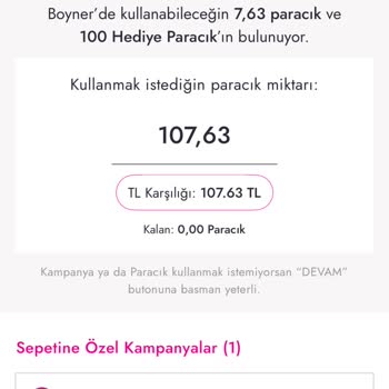 Boyner Uygulamasında Kampanya Ve Puan Kullanımı Sorunu Nedeniyle Mağduriyet