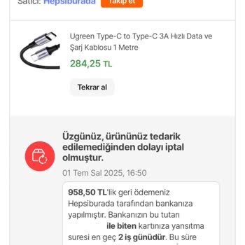 İndirimli Ürün İki Kez İptal Edildi, Satışta Görünmesine Rağmen Alamıyorum