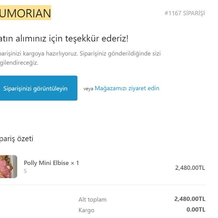 Lumorian Yaptığım Alışveriş Hala Teslim Olmadı