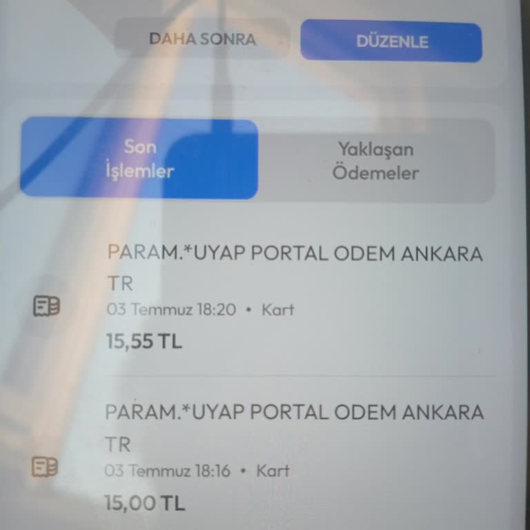 UYAP Üzerinden Yapılan Kredi Kartı Ödemesi Sisteme Yansımadı