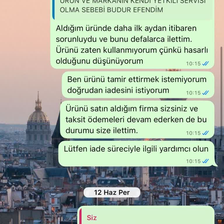 Arızalı Ürün Sonrası Yaşanan İletişim Ve Ödeme Sorunları