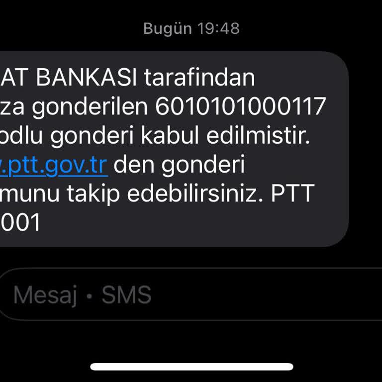 PTT'den Gelen Bilinmeyen Mesaj Ve Ziraat Bankası Kartlarıyla İlgili Belirsizlik