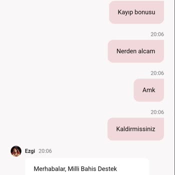 Millibahis Kayıp Bonusu Hakkım Verilmedi Mağdur Edildim