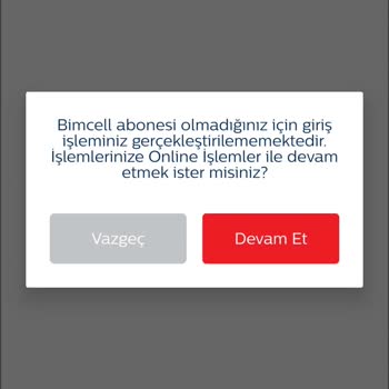 Bimcell Uygulamasına Giriş Yapamıyorum