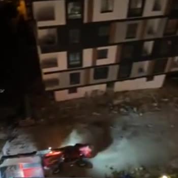 Ünye Belediyesi Geç Saatlerde İnşaat Çalışması