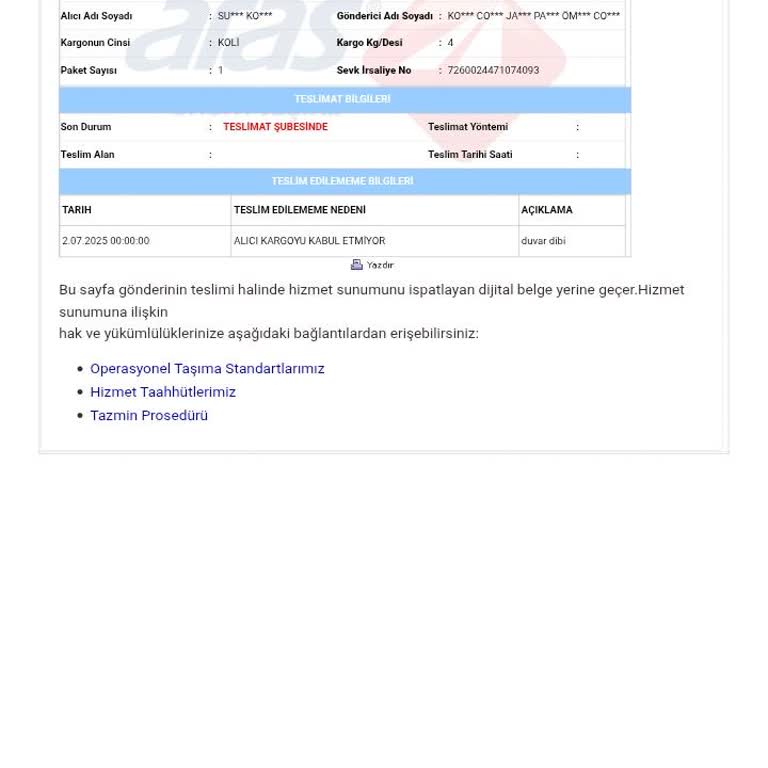 Eksik Gönderilen Ürün Ve İletişim Sorunu: Trendyol Ve Aras Kargo Mağduriyeti