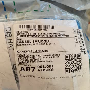 Kırık Ampuller Ve Yanlış Gönderim Mağduriyeti