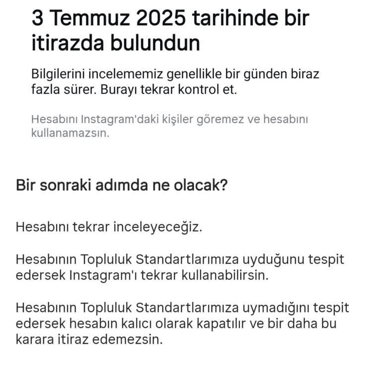 Instagram Hesaplarım Sebepsiz Yere Askıya Alındı