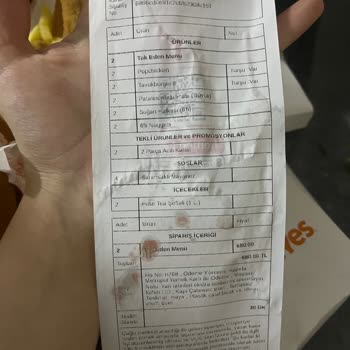 Eksik Ve Soğuk Sipariş, Ücret İadesi Talebi