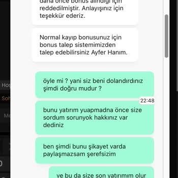 Bonus Hakkı Konusunda Yanıltıcı Bilgilendirme Ve İlgisiz Müşteri Hizmeti