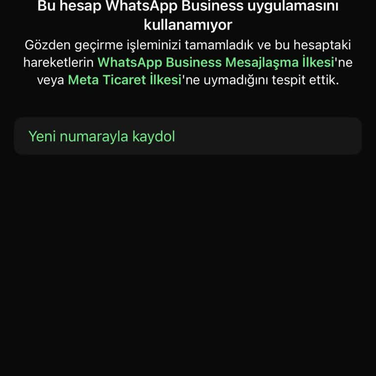 WhatsApp Business Hesabım Sürekli Spam Olarak Kapatılıyor