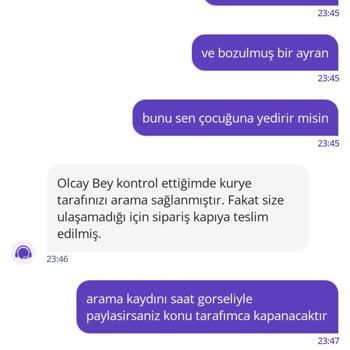 Sipariş Kapıya Bırakıldı Yemek Bozuldu Kimse Bilgilendirilmedi