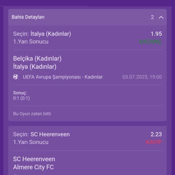 Bahis Kuponumda Maç Süresi Ve Oran Hataları Nedeniyle Mağduriyet Yaşadım