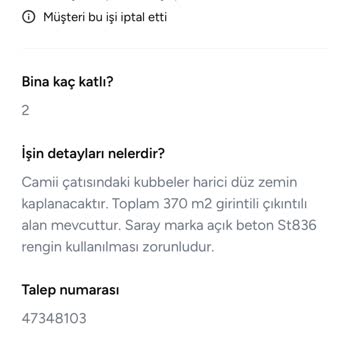Teklif Sonrası İptal Edilen Talep İçin Ücret İadesi Ve Şeffaflık Sorunu