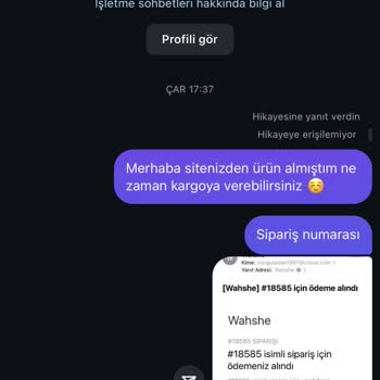 Siparişim Gönderilmedi Ve Müşteri Hizmetleri Yanıt Vermiyor