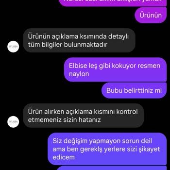 Aldığım Abiye Elbisenin Kalitesi Ve İade Süreci Hayal Kırıklığı Yarattı