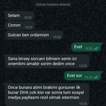 WhatsApp Üzerinden Tehdit Ve Kişisel Bilgilerimin Kötüye Kullanılması