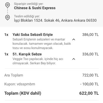 Sushi Siparişimde Yabancı Cisim Buldum Mide Bulantısı Yaşadım