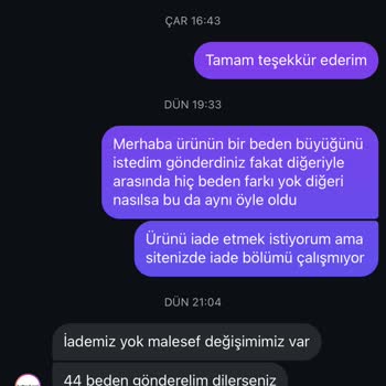 İade Hakkı Bilgilendirilmeden Mağdur Edildim