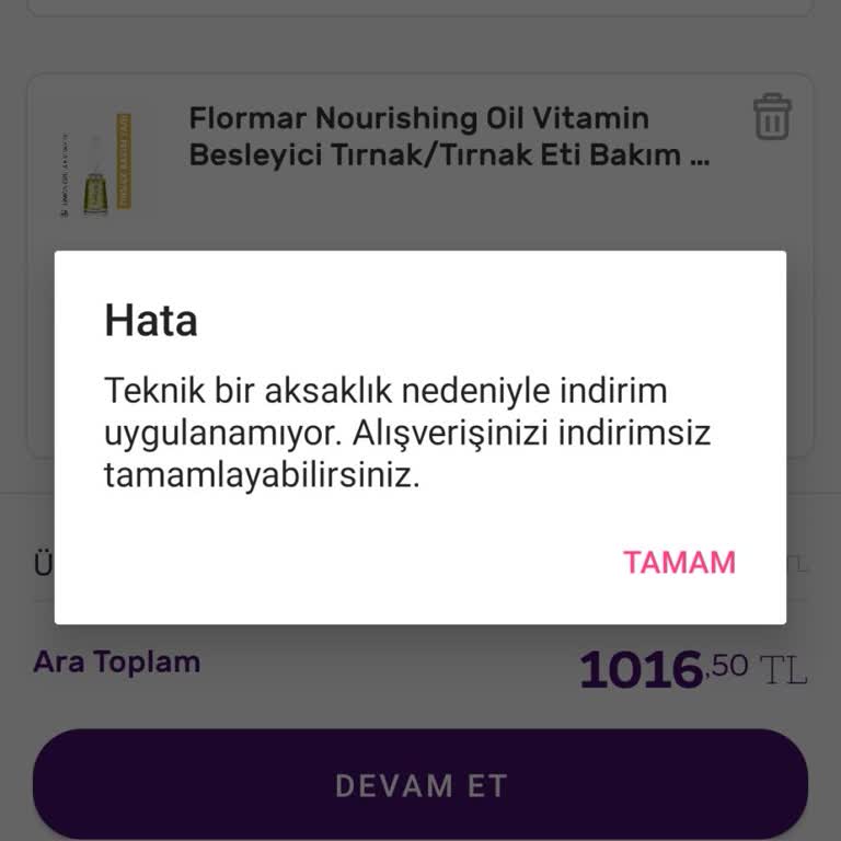 İndirim Saatinde Yaşanan Teknik Sorunlar Alışverişimi Engelledi