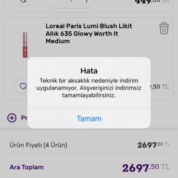 Stokta Görünen Ürünleri Sepete Ekleyememe Ve Satın Alamama Sorunu