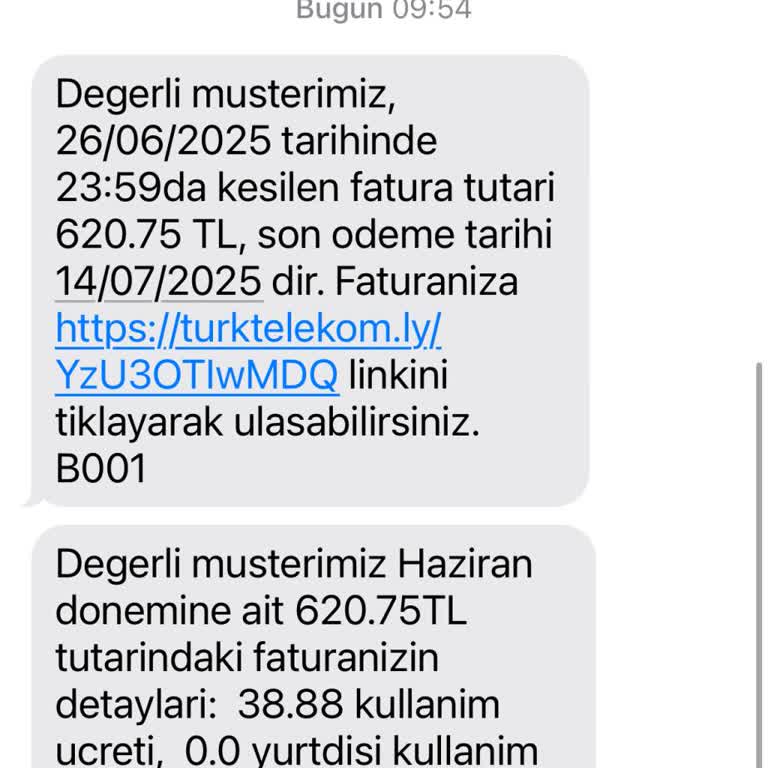 Pttcell Fatura Tutarı Beklenenden Yüksek Ve Müşteri Hizmetlerine Ulaşamıyorum