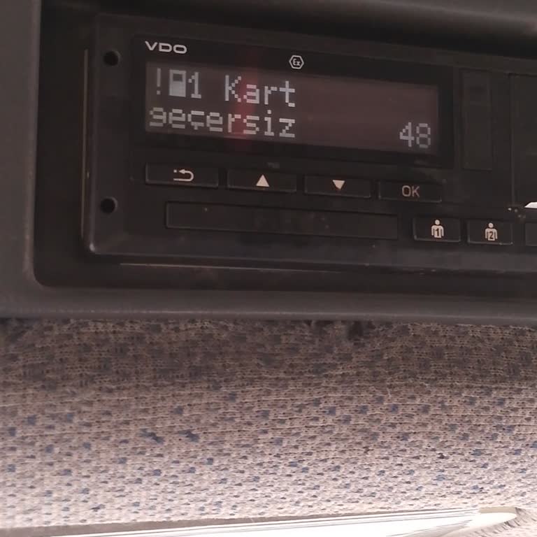 Dijital Ehliyetim Tachograf Cihazında Geçersiz Kart Hatası Veriyor