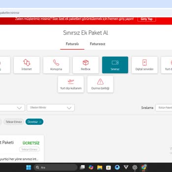 Vodafone Web Sitesinde Görünen Sınırsız İnternet Paketi Uygulamada Yok