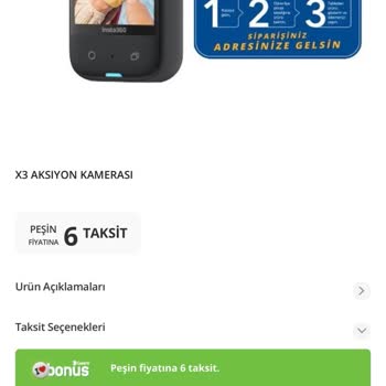 BİM Aktüel Kataloğundaki Aksiyon Kamerasında Taksit Sorunu Ve Sipariş İptali