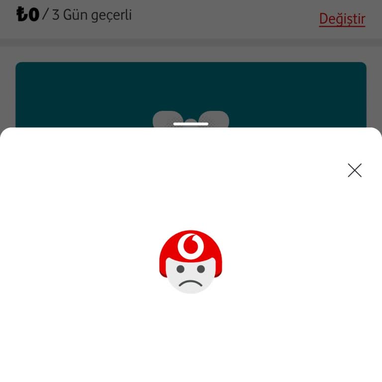 Vodafone Hediye İnternet Paketi Alımında Sürekli Hata Alıyorum