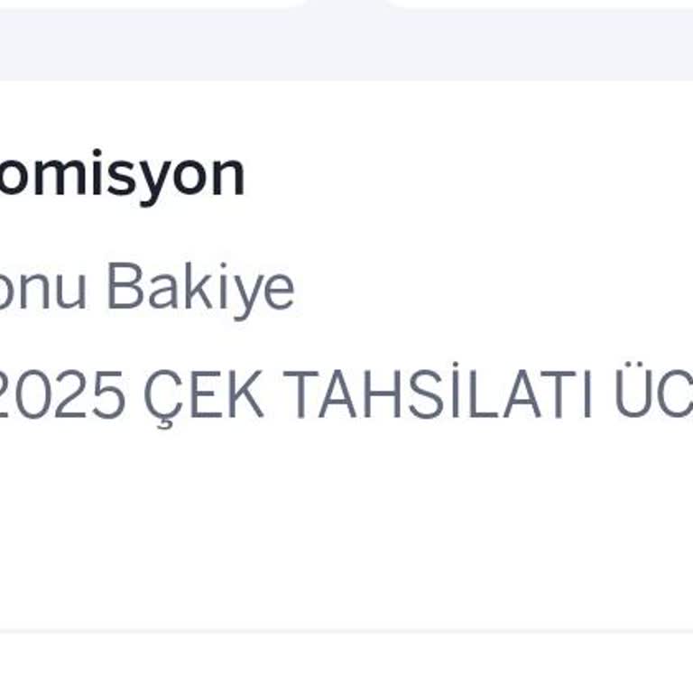 Çek İşlemi Sonrası Haksız Komisyon Kesintisi