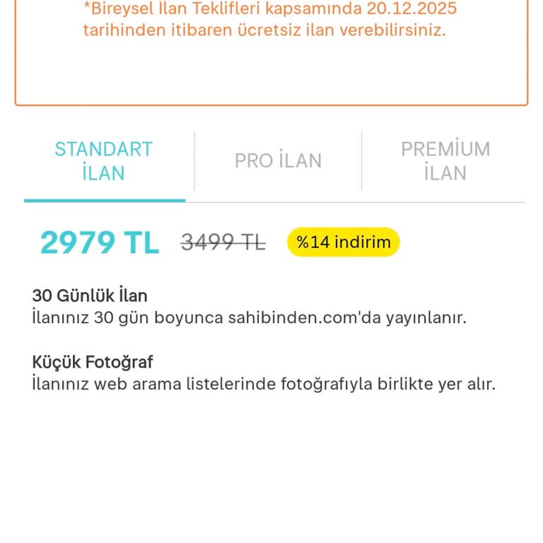 İlan Yenilemede Uygulanan Fiyat Farklılığına Anlam Veremiyorum