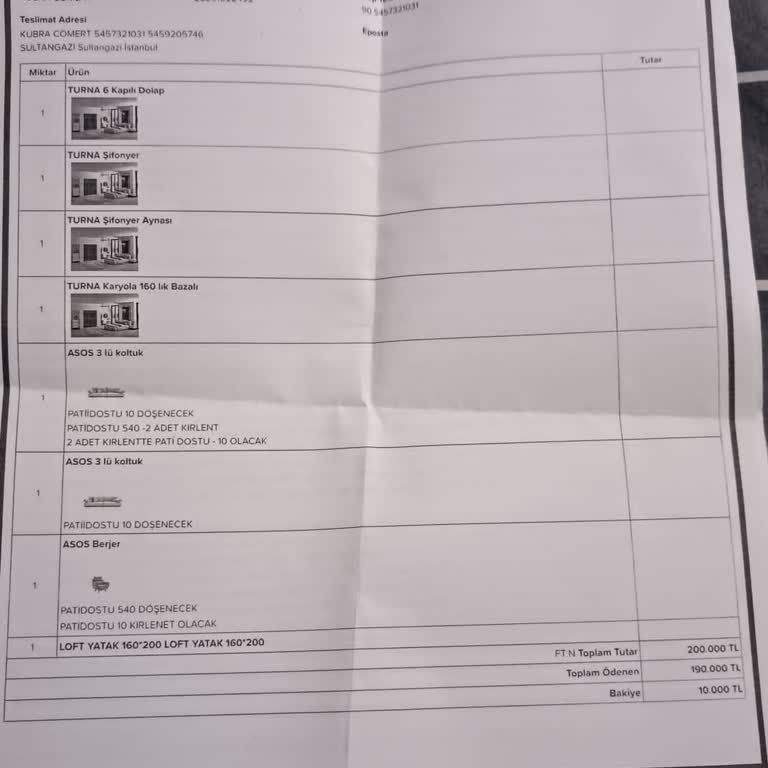 Söz Verilen Hediyenin Yerine Yırtık Tablo Ve Eskimiş Lambader Verilmesi Mağaza İlgisizliği
